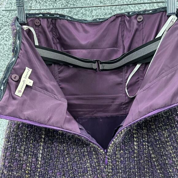 Nanette Lepore Size 0 Purple Strapless Dress Wool Blend Lined Formal Party - Picture 11 of 12